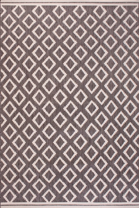 Rug Style terrace outdoor diamond grey Grey Living Room Geometric Rug.