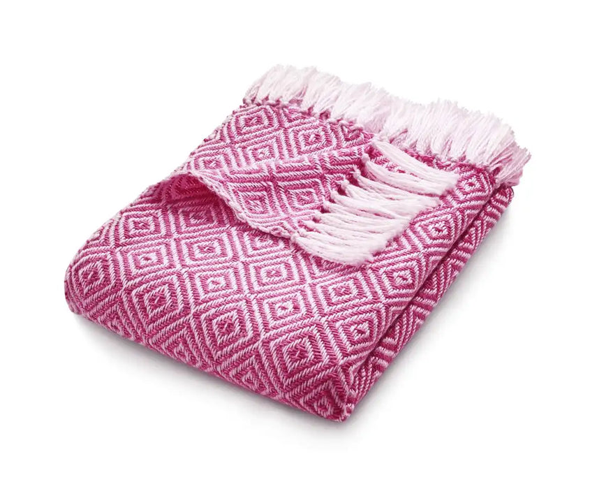 Origins hug rug woven diamond coral pink Pink Living Room Flat Weave Rug.