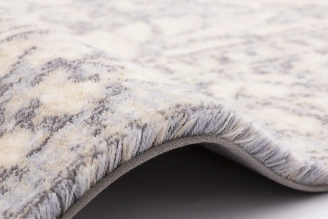 Agnella diamond wool yoko alabaster Beige, Cream Living Room Moroccan Rug.