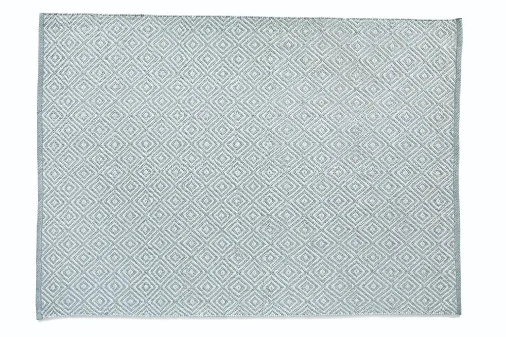 Hug Woven Diamond Grey Rug