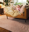 Hug Woven Diamond Coral Pink Rug