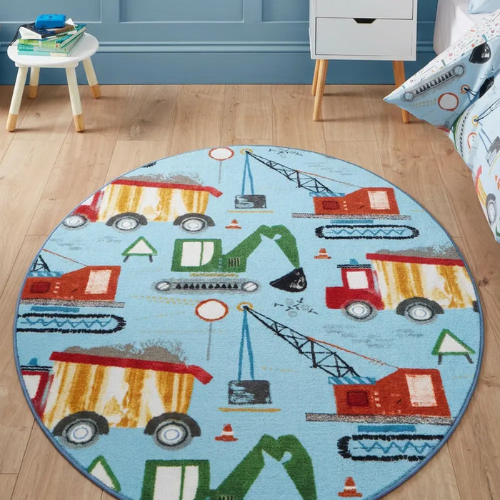 Catherine Lansfield Construction Blue - Washable