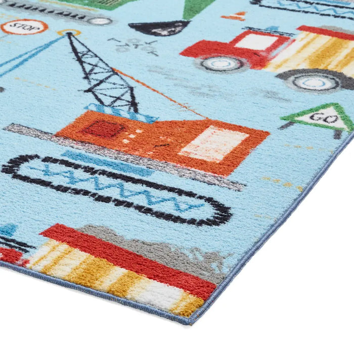 Catherine Lansfield Construction Blue - Washable