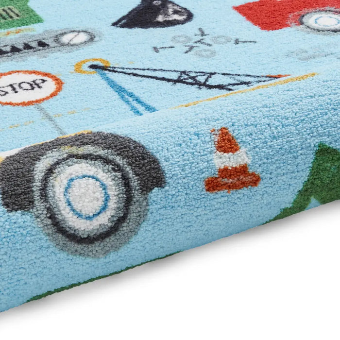 Catherine Lansfield Construction Blue - Washable