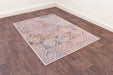 Prestige dimensions 496 rose Multicoloured, Pink Living Room Geometric Rug.