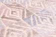 Prestige dimensions 496 rose Multicoloured, Pink Living Room Geometric Rug.