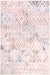 Prestige dimensions 496 rose Multicoloured, Pink Living Room Geometric Rug.