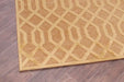 Prestige dimensions 625 gold Yellow Living Room Geometric Rug.