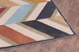 Prestige dimensions 834 teal Beige, Multicoloured Living Room Geometric Rug.