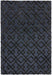 Asiatic dixon black trellis Black Living Room Wool Rug.
