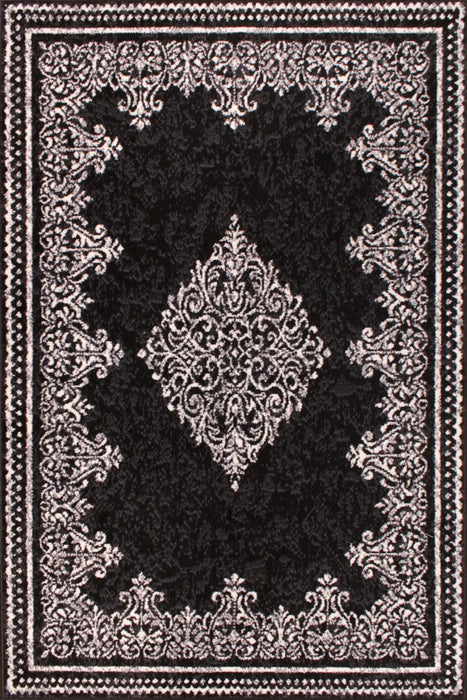 Rug Style traditional poly douglas black Black Living Room Moroccan Rug.