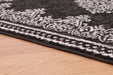 Rug Style traditional poly douglas black Black Living Room Moroccan Rug.
