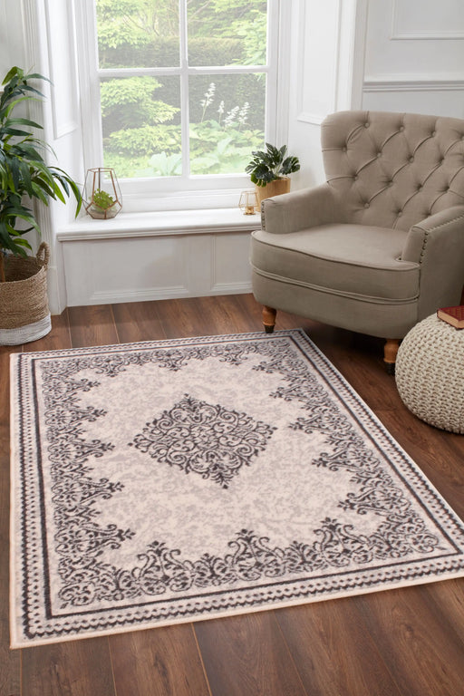 Rug Style traditional poly douglas cream Cream Living Room Moroccan Rug.