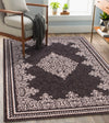Rug Style traditional poly douglas dark grey Grey Living Room Moroccan Rug.
