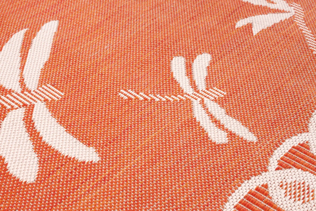 Rug Style terrace outdoor dragonfly terracotta Orange Living Room Geometric Rug.