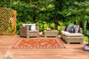 Rug Style terrace outdoor dragonfly terracotta Orange Living Room Geometric Rug.