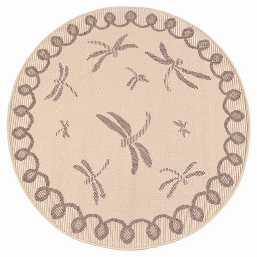 Rug Style terrace outdoor dragonfly natural Ivory Living Room Geometric Rug.