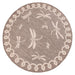 Rug Style terrace outdoor dragonfly taupe Brown Living Room Geometric Rug.