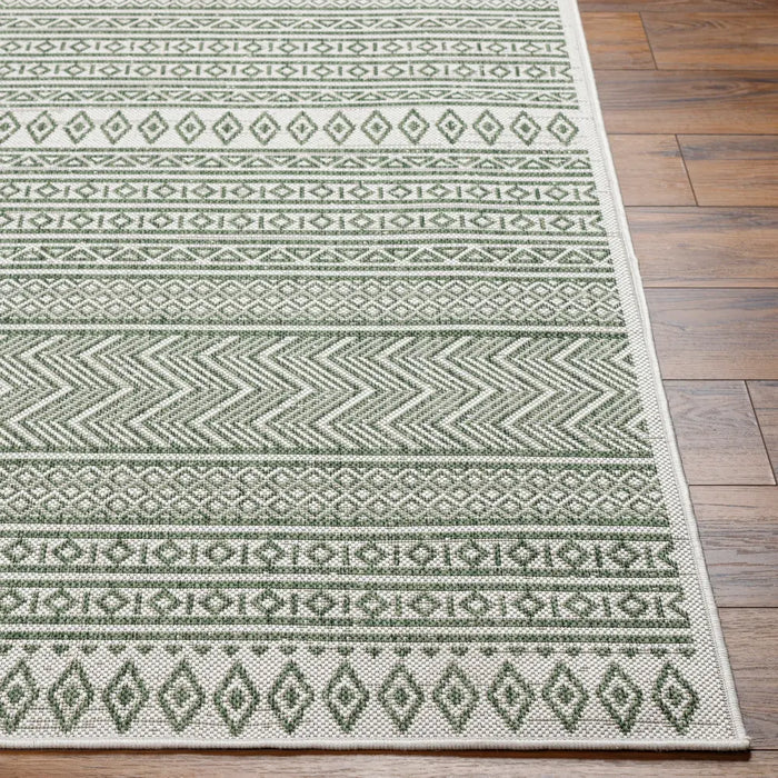 MIMI In- & Outdoor Global Olive Green/Beige Rug