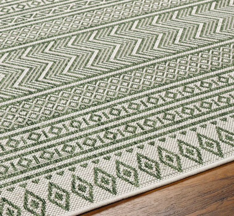 MIMI In- & Outdoor Global Olive Green/Beige Rug