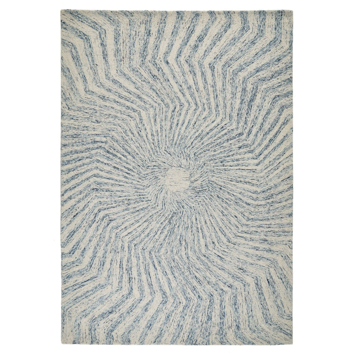 Oriental Weavers elements ow spiral Blue Living Room Wool Rug.