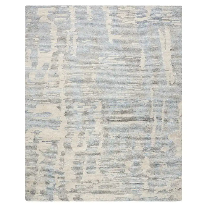 Nourison ellora ell01 blue Blue Living Room Geometric Rug.