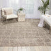 Nourison ellora ell02 sand Beige Living Room Geometric Rug.