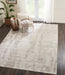 Nourison ellora ell01 ivory grey Grey, Ivory Living Room Geometric Rug.