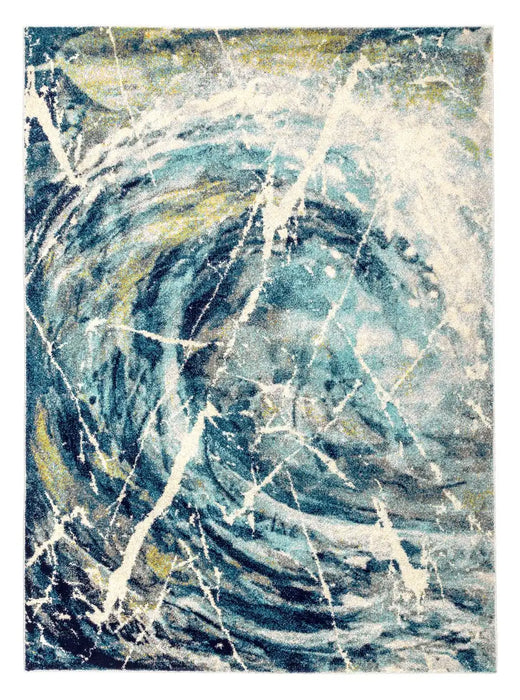 Concept Looms elssa els05 blue multi Blue, Multicoloured Living Room  Rug.