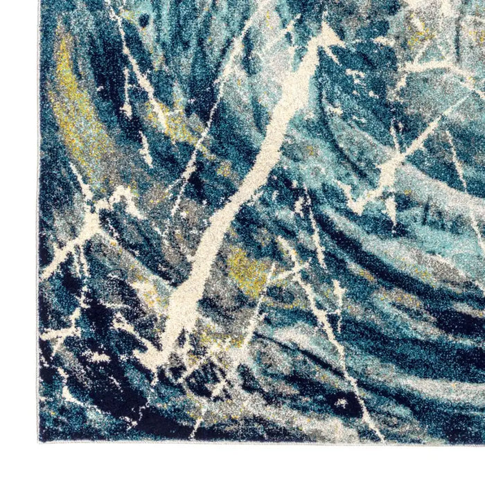 Concept Looms elssa els05 blue multi Blue, Multicoloured Living Room  Rug.