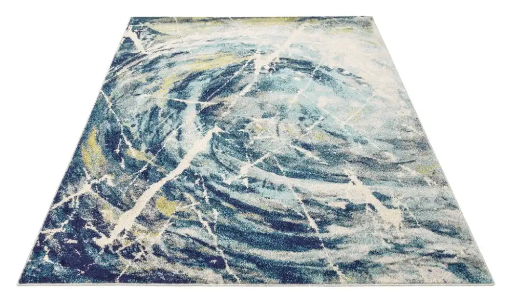 Concept Looms elssa els05 blue multi Blue, Multicoloured Living Room  Rug.