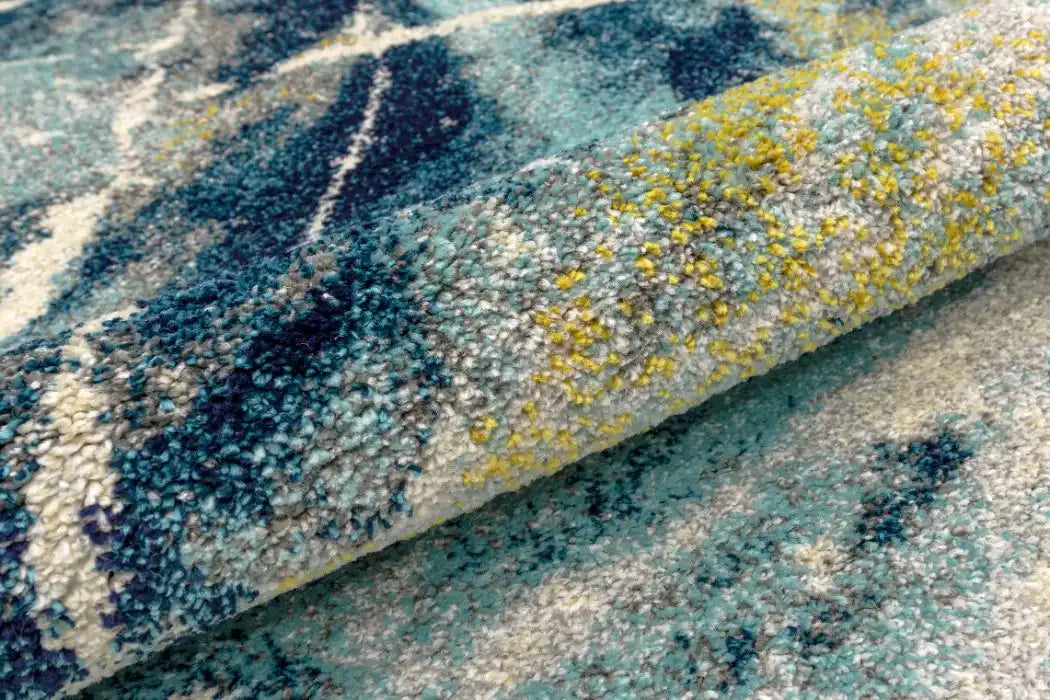 Concept Looms elssa els05 blue multi Blue, Multicoloured Living Room  Rug.