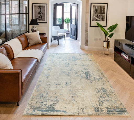 Concept Looms essence essc04 gold teal Blue, Yellow, Teal Living Room  Rug.