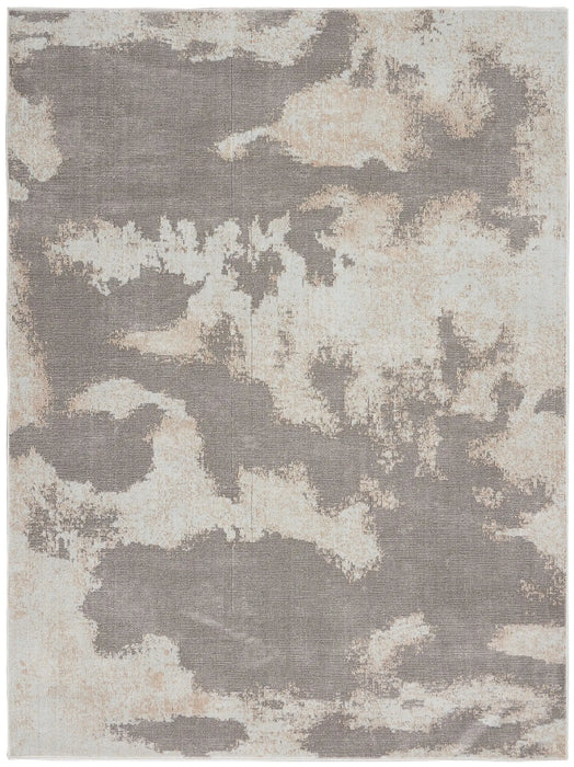 Nourison etchings etc03 grey Grey Living Room  Rug.