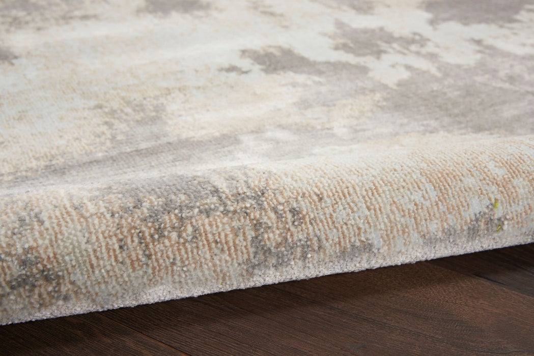 Nourison etchings etc03 grey Grey Living Room  Rug.