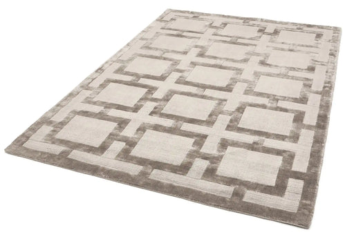 Asiatic eaton mocha Brown Living Room Geometric Rug.
