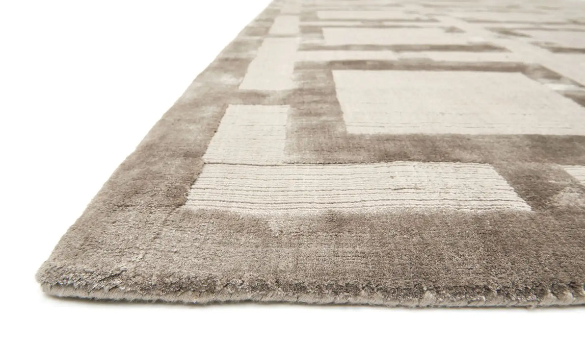 Asiatic eaton mocha Brown Living Room Geometric Rug.