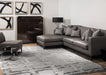 Asiatic eaton steel Grey Living Room Geometric Rug.