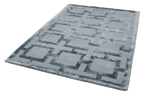 Asiatic eaton storm Grey Living Room Geometric Rug.