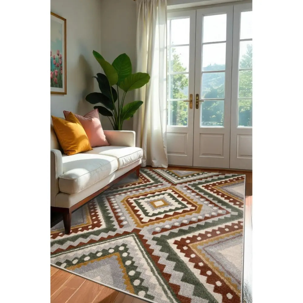 Echo Tribal Multi Multicoloured Rug — RugsDirect Online