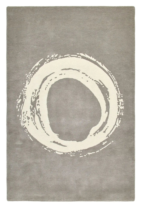 Think Rugs think elements el1095 grey Grey, Ivory  Wool Rug.