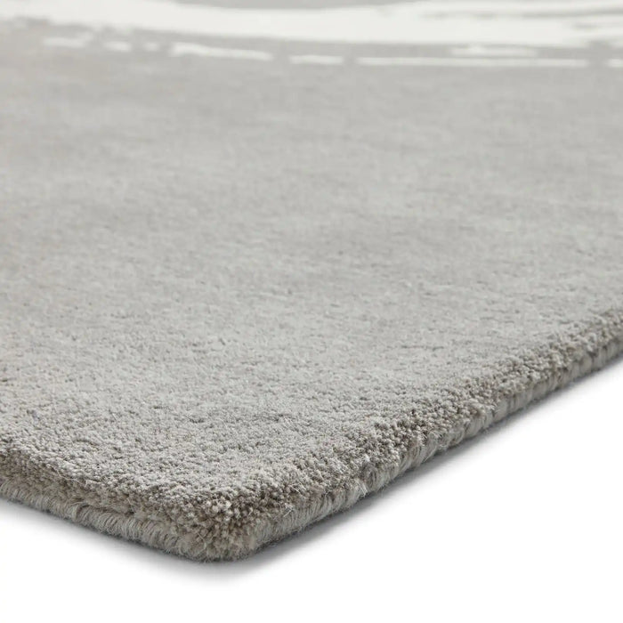 Think Rugs think elements el1095 grey Grey, Ivory  Wool Rug.