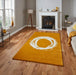 Think Rugs think elements el1095 ochre Yellow  Wool Rug.