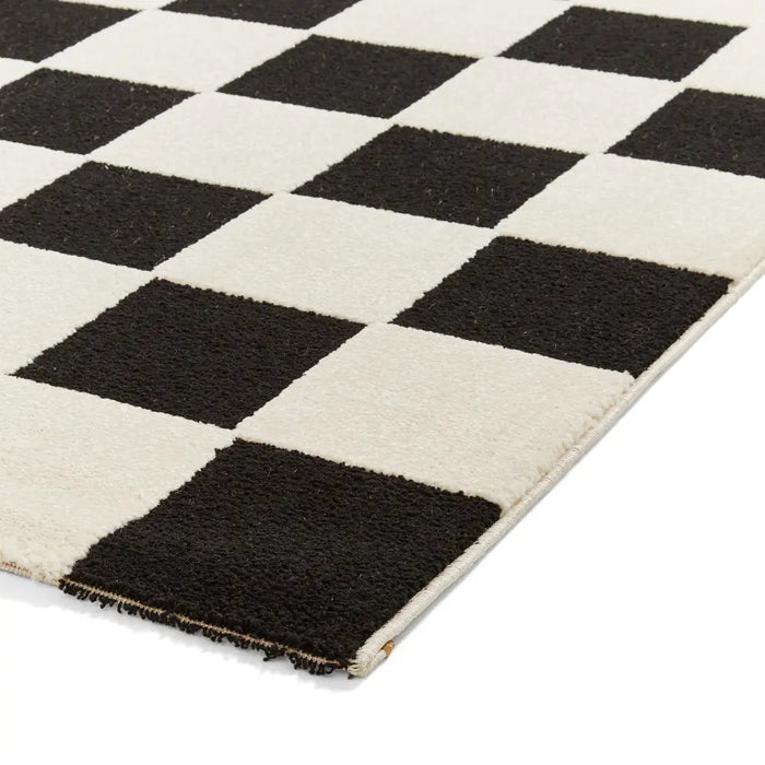 Elio 69924 Black/White Modern Geometric Rug