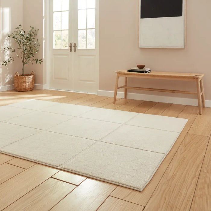 Elio 70100 Cream Modern Geometric Rug