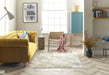 Mastercraft ella 6829a grey Grey, Yellow Living Room Floral Rug.