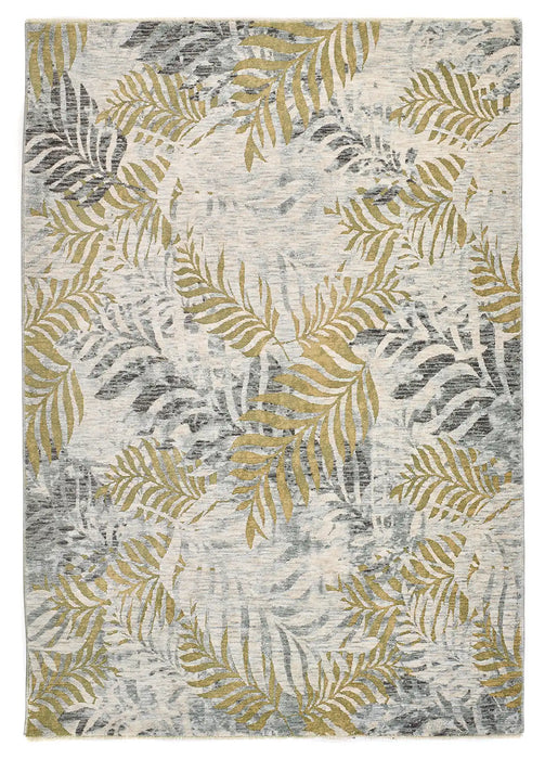 Mastercraft ella 6829a grey Grey, Yellow Living Room Floral Rug.