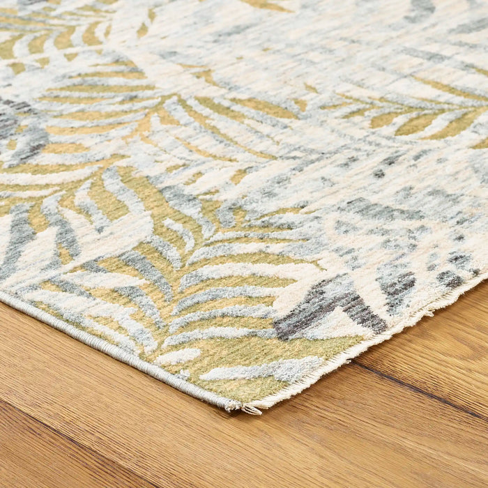 Mastercraft ella 6829a grey Grey, Yellow Living Room Floral Rug.