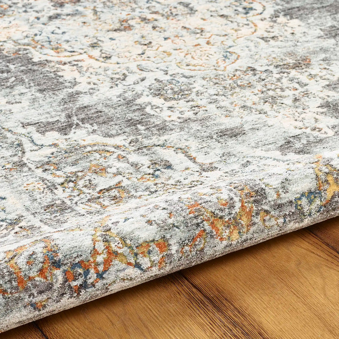 Mastercraft ella 6882a grey Grey Living Room Floral Rug.