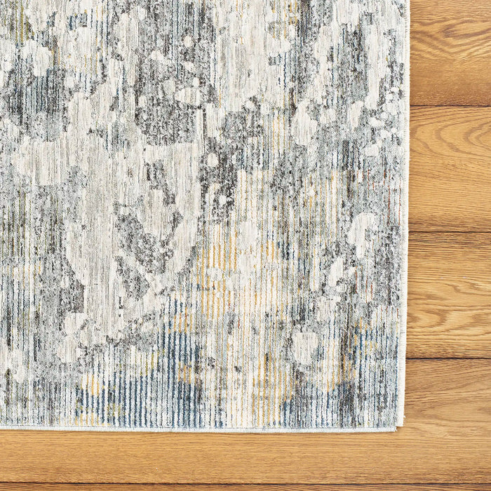 Mastercraft ella 6942e grey Grey Living Room Floral Rug.